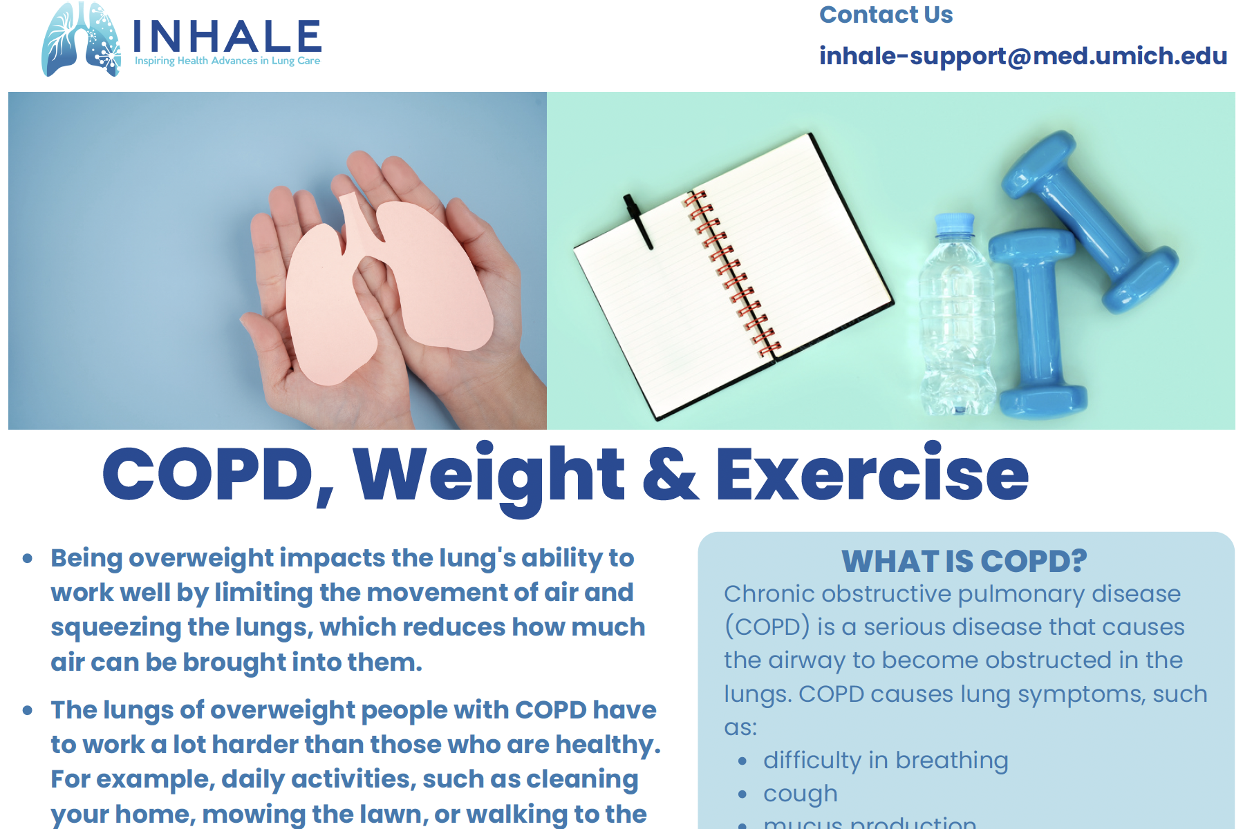 COPD, Weight & Exercise (patient focused)
